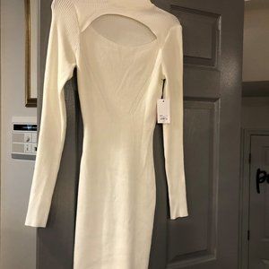 Winter White Sweater Dress